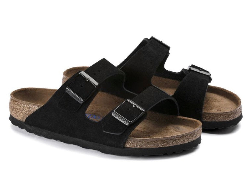 Birkenstock Arizona Soft Footbed Suede Black