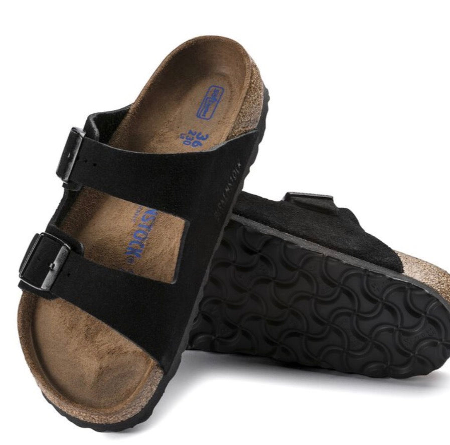 Birkenstock Arizona Soft Footbed Suede Black